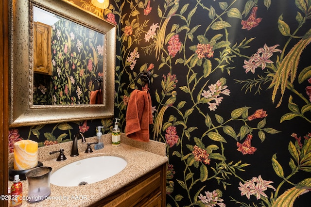 bathroom featuring vanity