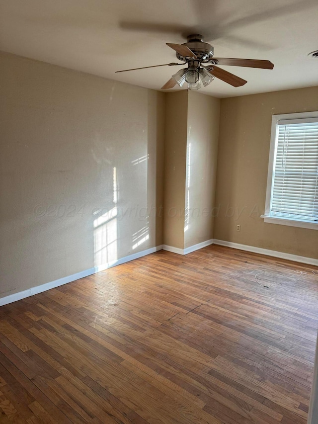 811 S Palo Duro St, Amarillo, TX 79106 - spare room with wood finished floors and ceiling fan