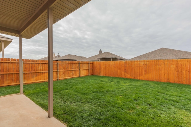 1839 Montaluse Rd, Amarillo, TX 79118 - fenced backyard featuring a patio
