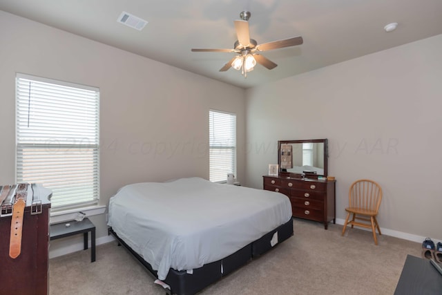 1839 Montaluse Rd, Amarillo, TX 79118 - bedroom with light colored carpet and ceiling fan