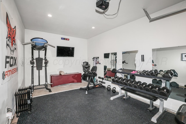 6201 Bay Rdg, Amarillo, TX 79119 - workout area featuring recessed lighting