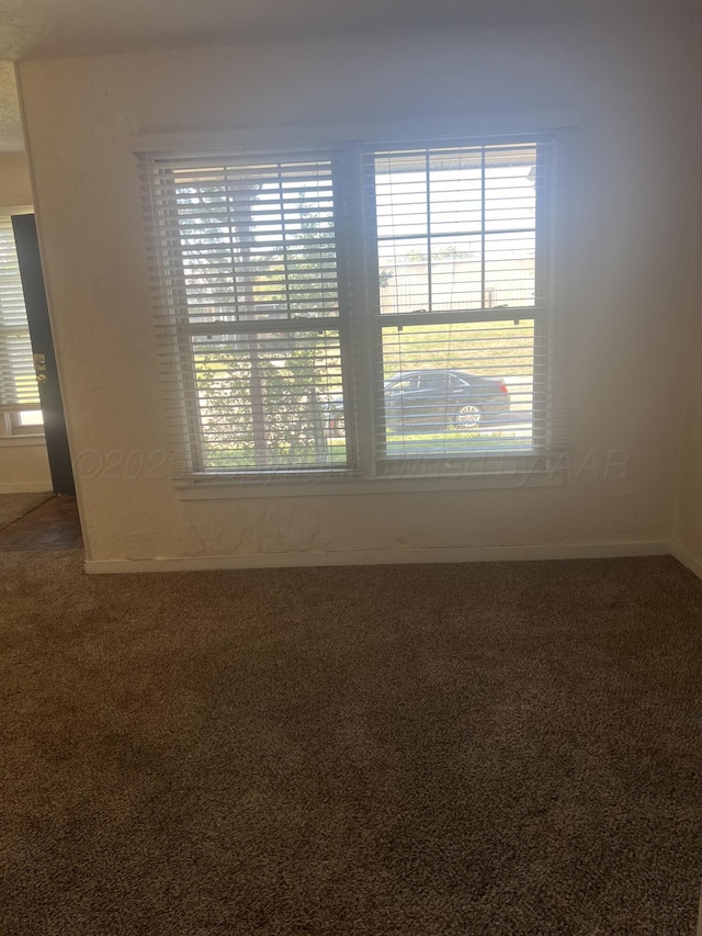 view of carpeted empty room