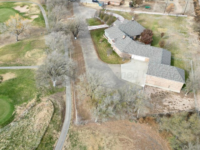 121 Quail Blvd, Amarillo, TX 79124 - aerial view of property and surrounding area featuring a golf course