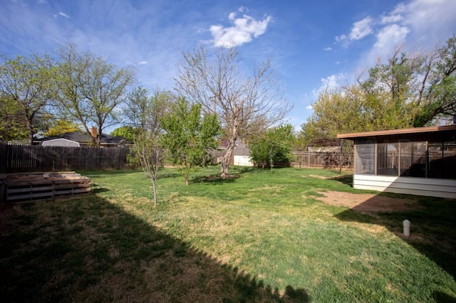 2819 Lloyd Dr, Amarillo, TX 79110 - view of yard featuring a sunroom