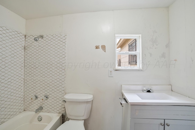 3515 NE 19th Ave, Amarillo, TX 79107 - bathroom featuring vanity, toilet, and  shower combination