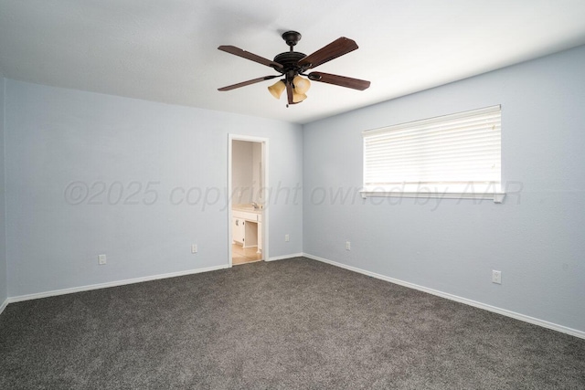 5101 Pin Oak Dr, Amarillo, TX 79110 - unfurnished room with ceiling fan and dark carpet