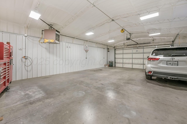 4012 Linda Dr, Amarillo, TX 79109 - garage with a heating unit and a garage door opener