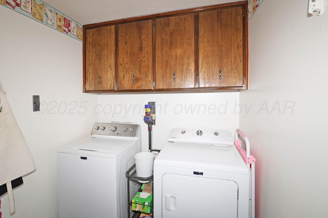 7303 Jameson Dr, Amarillo, TX 79121 - laundry area with washer and dryer and cabinet space