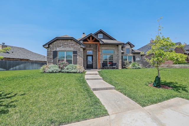 6702 Tatum Cir, Amarillo, TX 79119 - craftsman inspired home with brick siding and a chimney