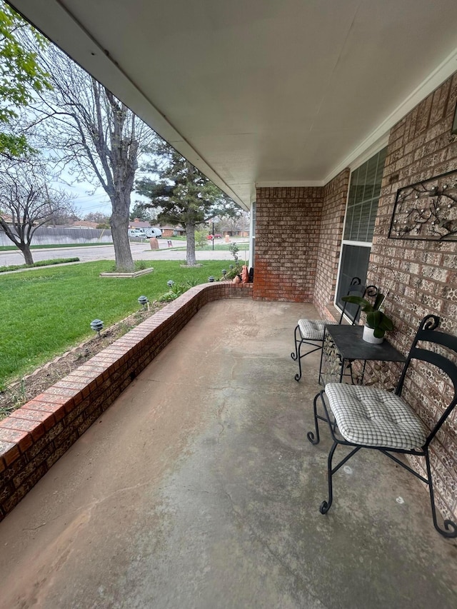 7906 Merchant Dr, Amarillo, TX 79121 - view of patio featuring a water view