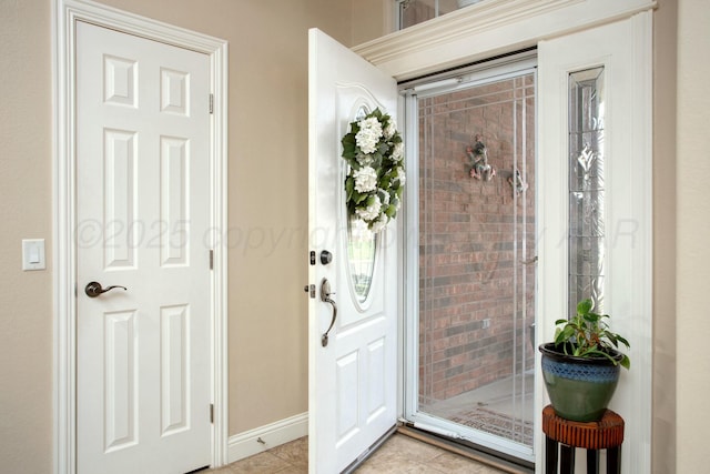 8103 El Paso Dr, Amarillo, TX 79118 - entrance foyer featuring light tile patterned floors and baseboards