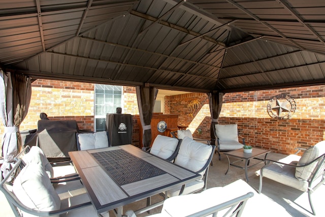 8103 El Paso Dr, Amarillo, TX 79118 - view of patio with a gazebo and outdoor dining area