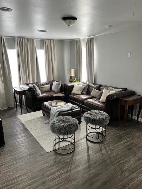 823 S Palo Duro St, Amarillo, TX 79106 - living area featuring dark wood-style flooring