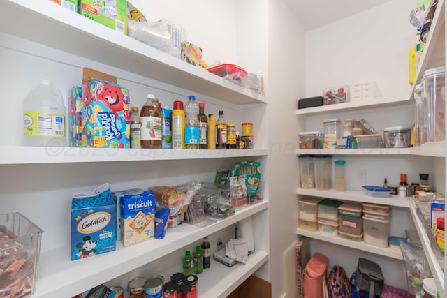view of pantry