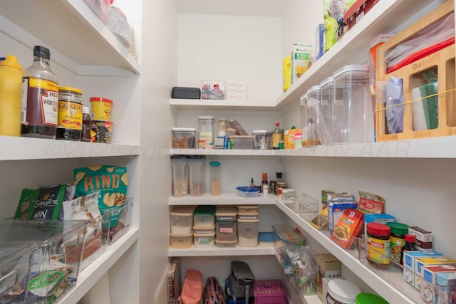 view of pantry