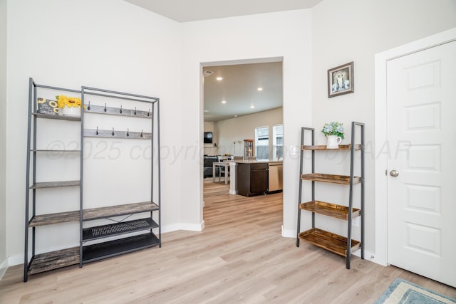 1800 Morningside Ave, Amarillo, TX 79118 - corridor featuring light wood finished floors and recessed lighting