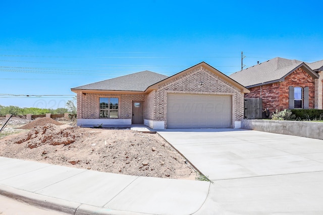 ranch-style house with a garage