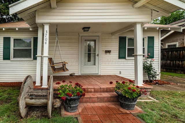 3704 Fountain Ter, Amarillo, TX 79106 - entrance to property featuring a porch