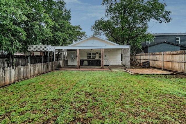 3704 Fountain Ter, Amarillo, TX 79106 - rear view of house featuring a patio area