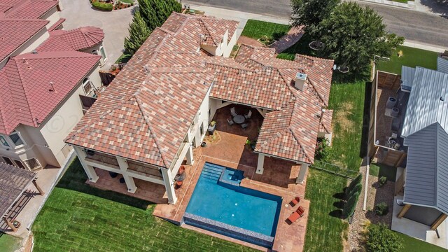 13 Prestwick Ln, Amarillo, TX 79124 - aerial view of property and surrounding area with a pool area
