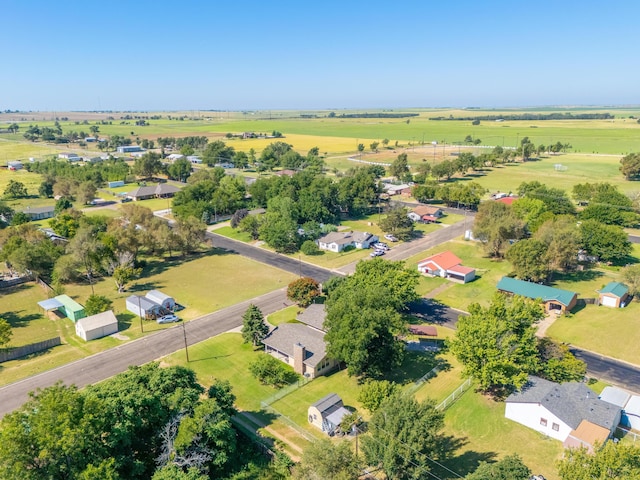 bird's eye view with a rural view