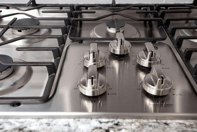 room details featuring stainless steel gas cooktop