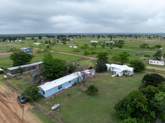 drone / aerial view featuring a rural view