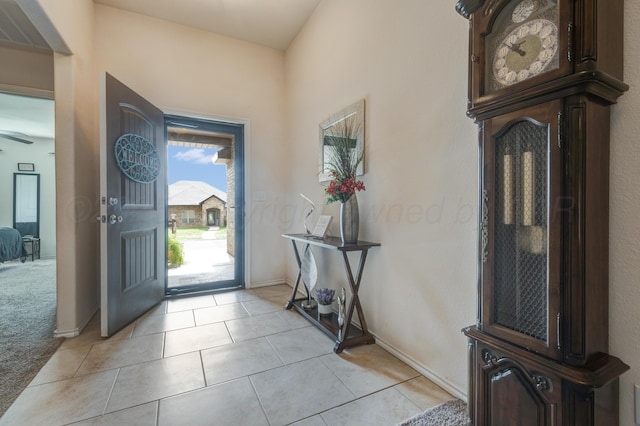 7404 Sinclair St, Amarillo, TX 79119 - foyer entrance with light tile patterned flooring and baseboards