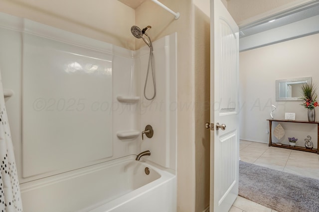 7404 Sinclair St, Amarillo, TX 79119 - bathroom with tile patterned floors and shower / tub combo