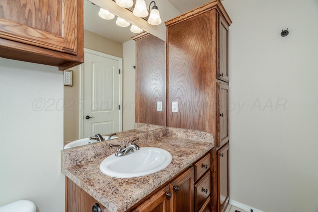 3507 Spokane Ave, Amarillo, TX 79118 - bathroom with vanity and toilet