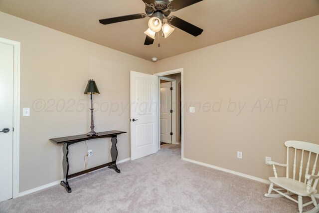 3507 Spokane Ave, Amarillo, TX 79118 - unfurnished room with carpet floors and ceiling fan