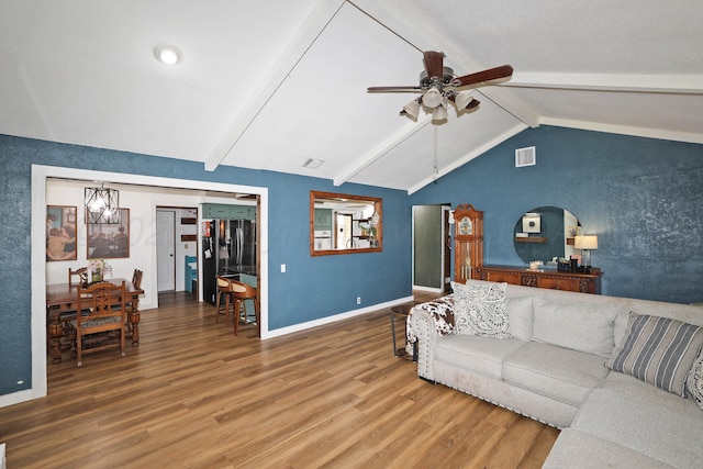 315 Walnut Ave, Panhandle, TX 79068 - living area featuring a ceiling fan and wood finished floors