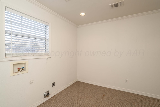 212 S Timbercreek Dr, Amarillo, TX 79118 - washroom with hookup for an electric dryer, hookup for a washing machine, carpet, recessed lighting, and baseboards