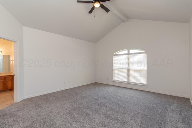 6203 Donda St, Amarillo, TX 79118 - spare room featuring light colored carpet and a ceiling fan