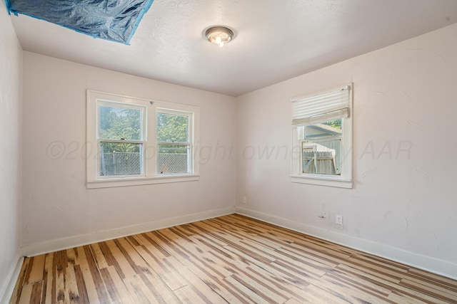 4002 S Tyler St, Amarillo, TX 79110 - empty room featuring light wood-type flooring and baseboards