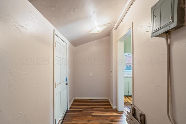 4002 S Tyler St, Amarillo, TX 79110 - hall featuring wood finished floors and lofted ceiling