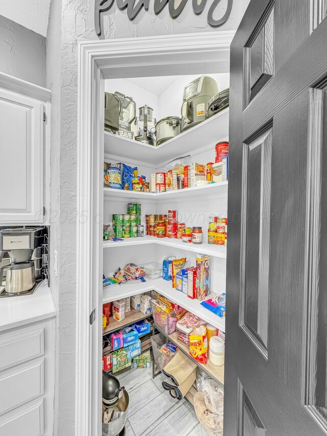 view of pantry