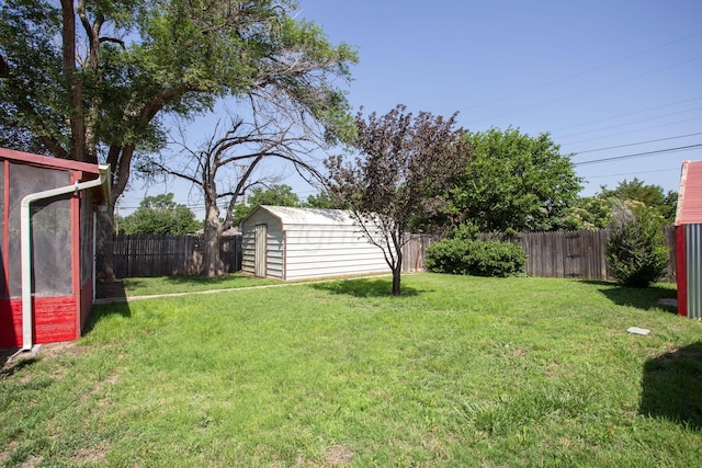 5214 George Ter, Amarillo, TX 79106 - fenced backyard featuring a shed