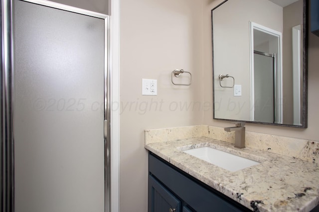 5214 George Ter, Amarillo, TX 79106 - bathroom with vanity and a shower stall