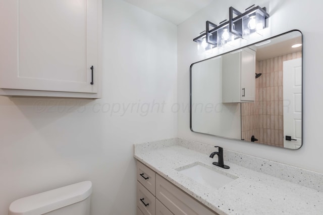 3807 Hancock St, Amarillo, TX 79109 - bathroom with toilet and vanity