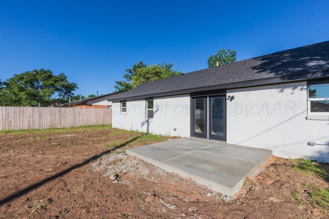 3807 Hancock St, Amarillo, TX 79109 - rear view of property featuring a patio and a shingled roof