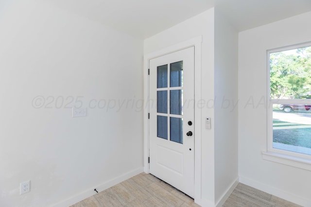 3807 Hancock St, Amarillo, TX 79109 - entryway with baseboards and light wood-type flooring
