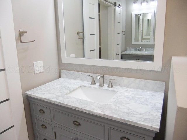 bathroom with vanity