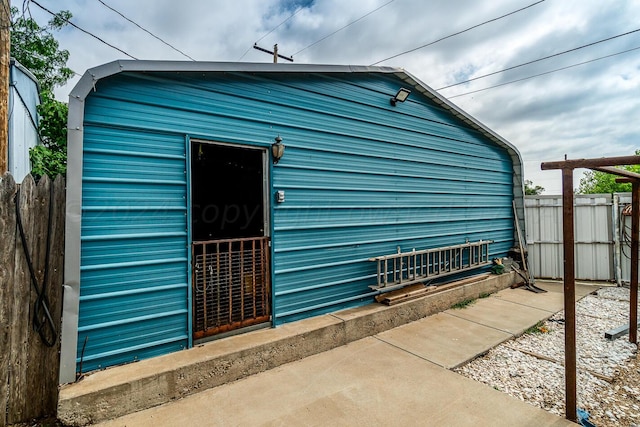 view of outbuilding