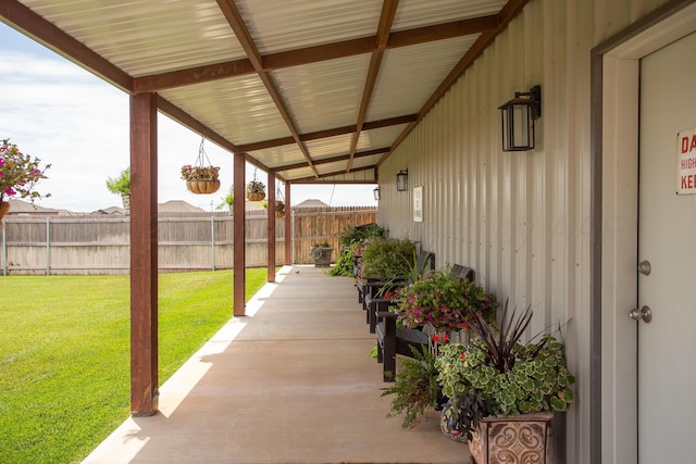 view of patio