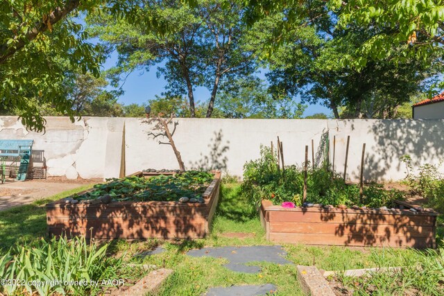 1607 S Harrison St, Amarillo, TX 79102 - view of yard with a vegetable garden