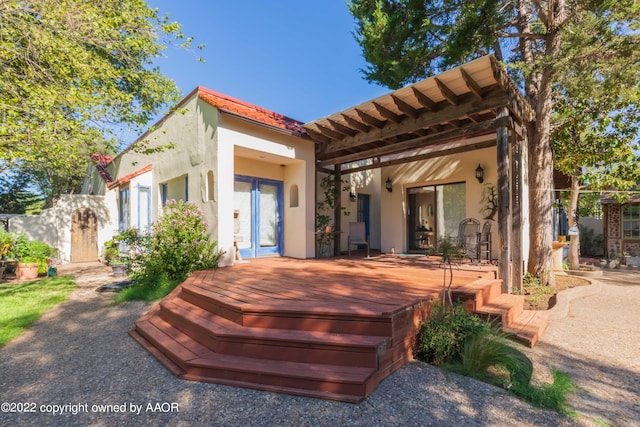 exterior space with a patio