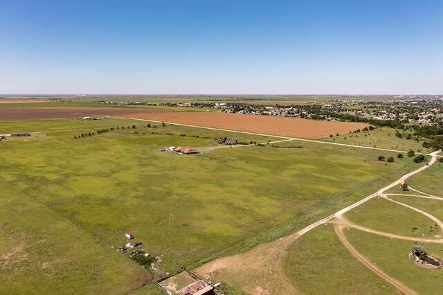 drone / aerial view featuring a rural view