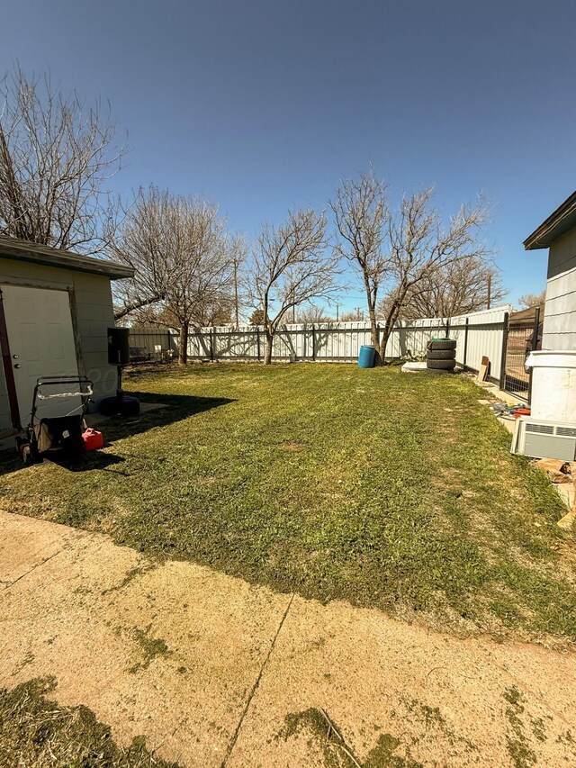600 S Williston St, White Deer, TX 79097 - view of yard featuring a fenced backyard
