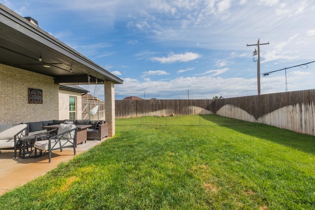 25 Nicci Ln, Canyon, TX 79015 - view of yard with an outdoor hangout area and a patio